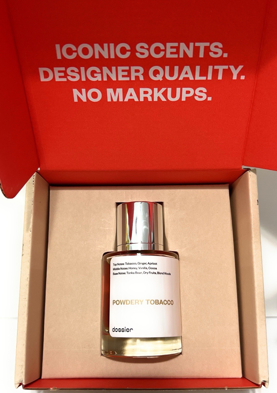 Dossier Powdery Fragrance inspired by Tom Ford Tobacco Vanille **Imperfect Box