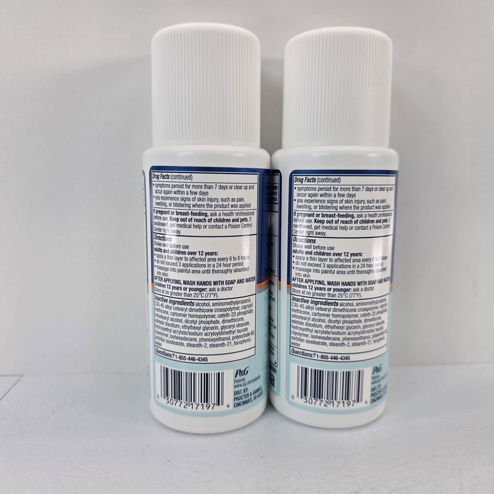 2 Pack Nervive Pain Relieving Liquid Roll-On 4.6oz Exp 12/27