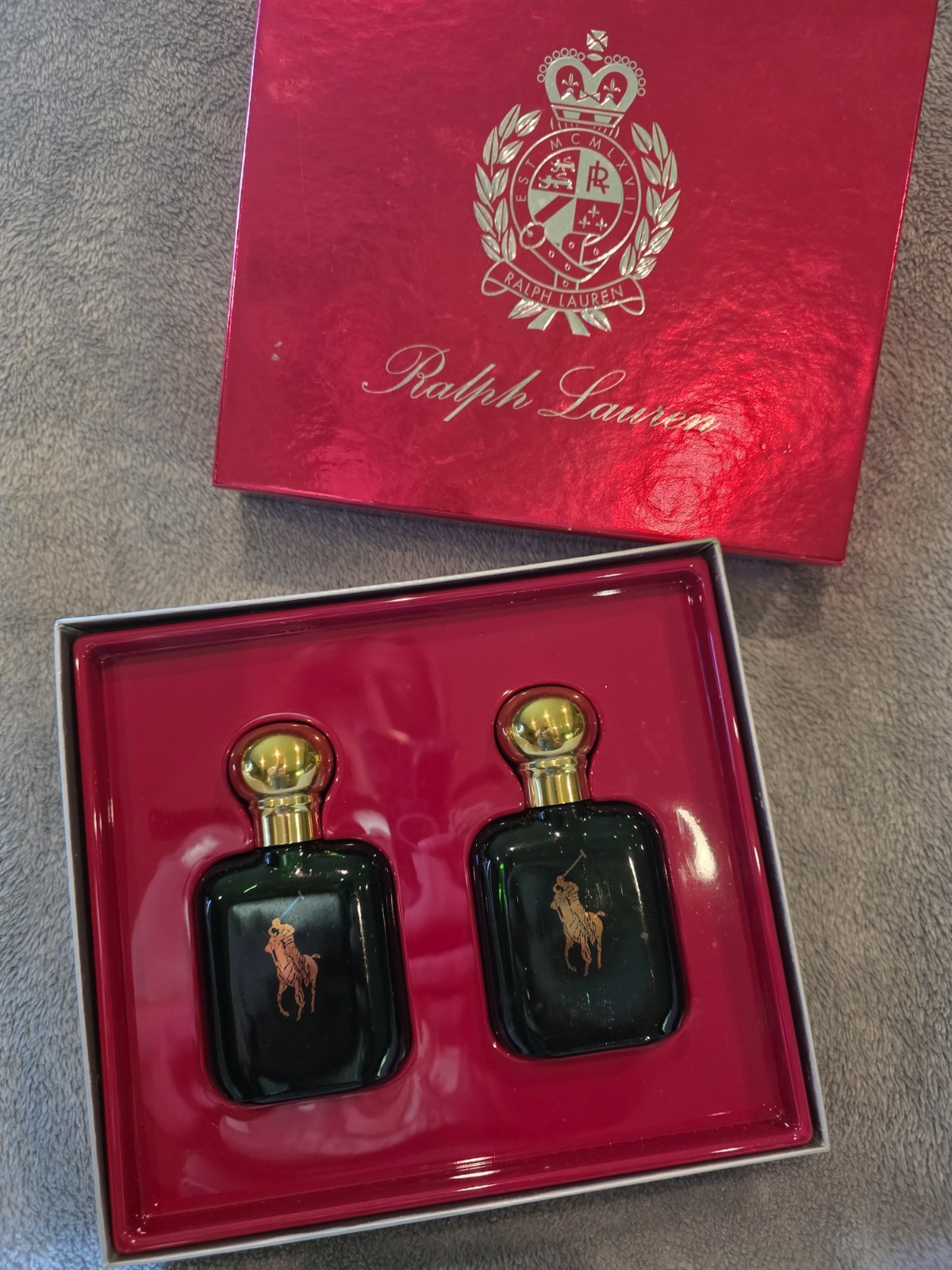 Vintage Cosmair Ralph Lauren Polo Green 2 oz After Shave & Eau de Toilette 1990s