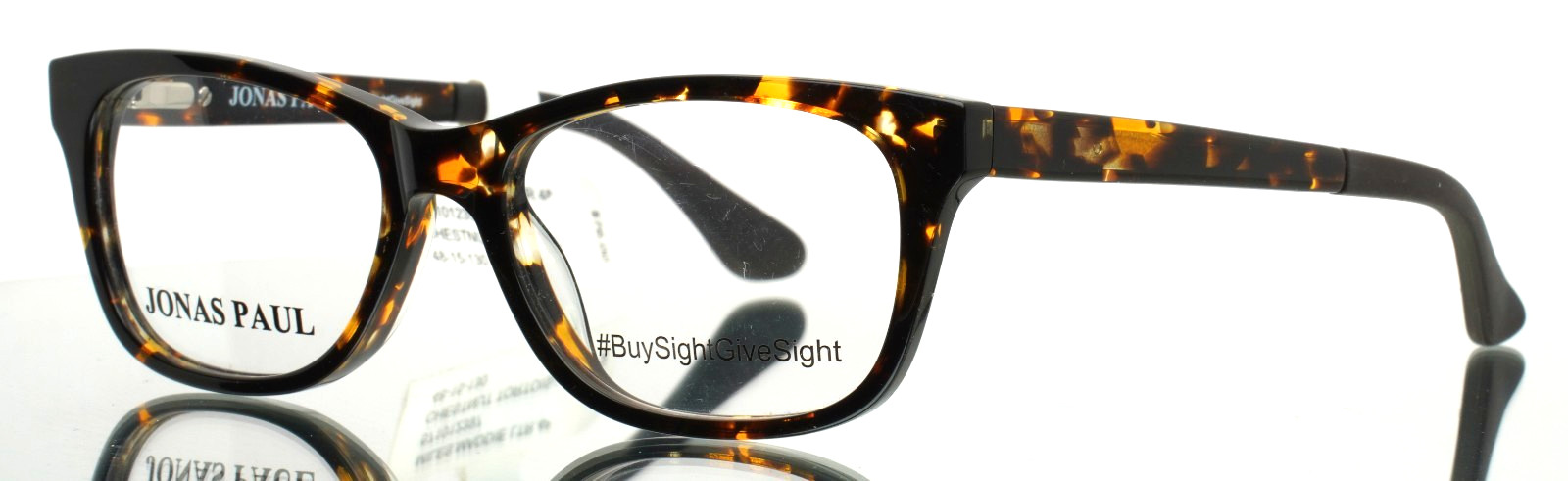 JONAS PAUL Miles/Maddie LTR Chestnut Tortoise Girls Kids Eyeglasses 48-15-130