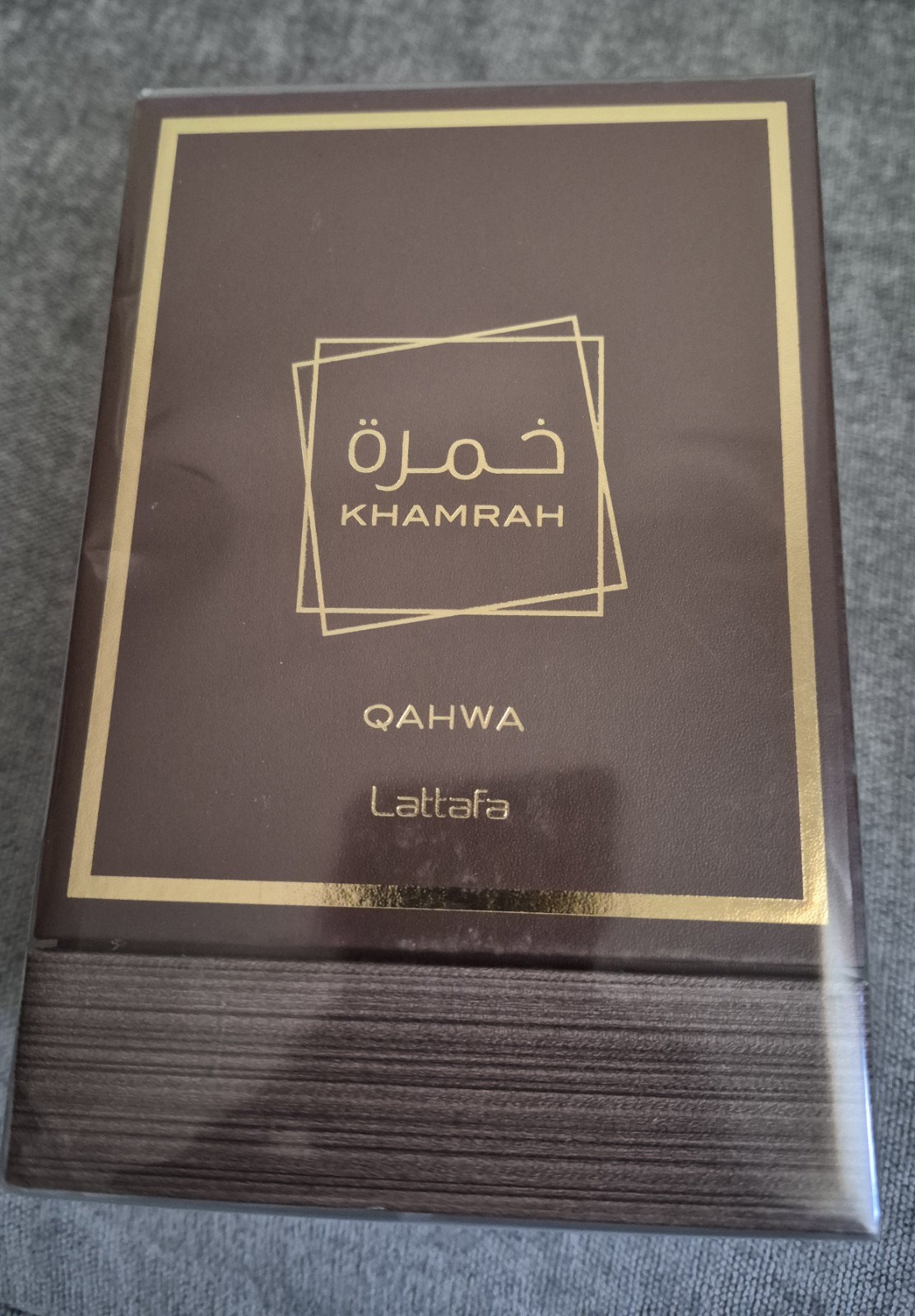 Lattafa Khamrah Qahwa by Lattafa Eau De Parfum Spray (Unisex) 3.4 oz For Men