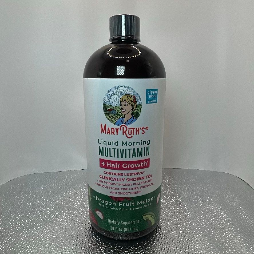 Mary Ruth’s Liquid Morning Multivitamin + Hair Growth 30 fl oz – Dragon Fruit