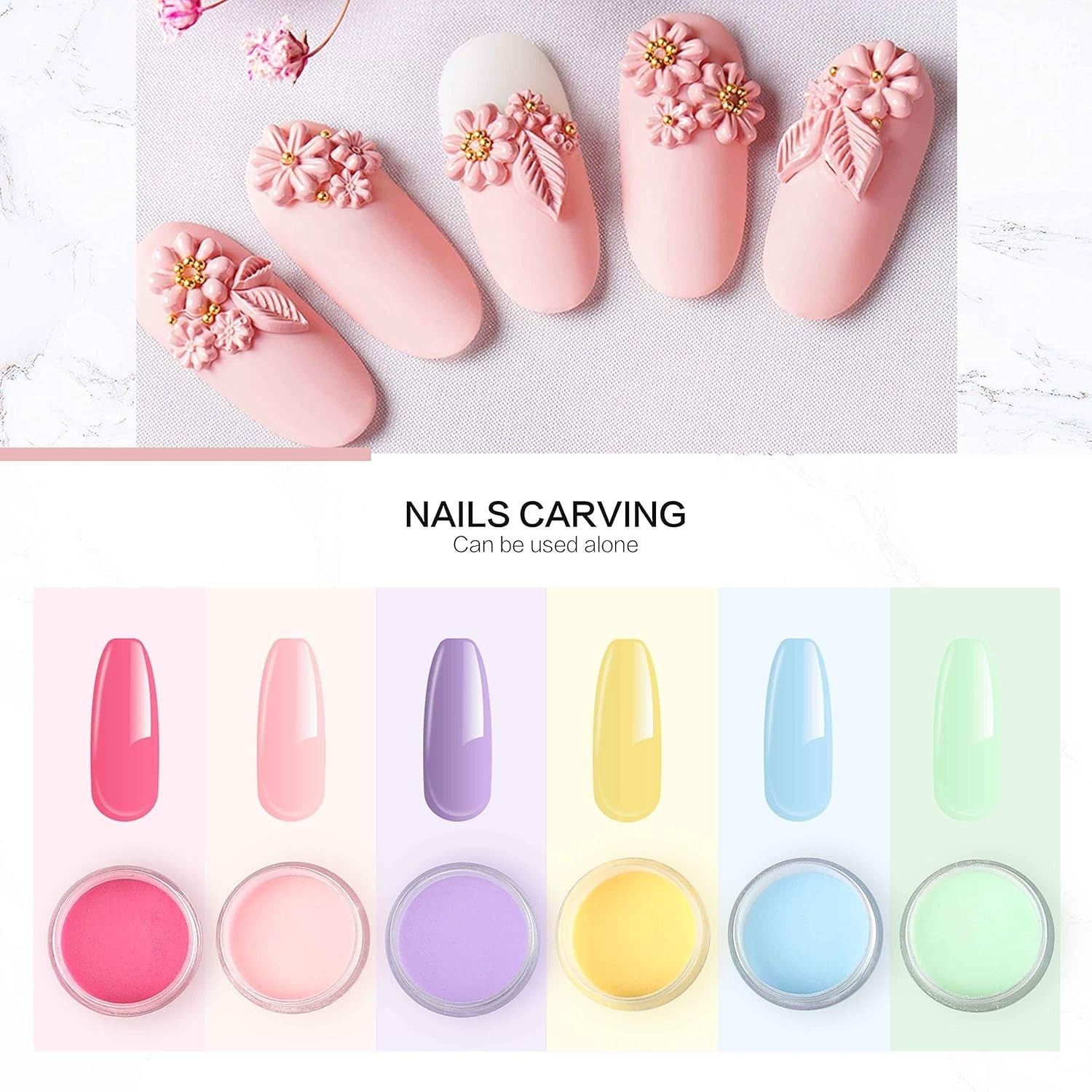 Acrylic Nail Kit for Beginners Acrylic Powder and Liquid Nails Brush Acrylic Set
