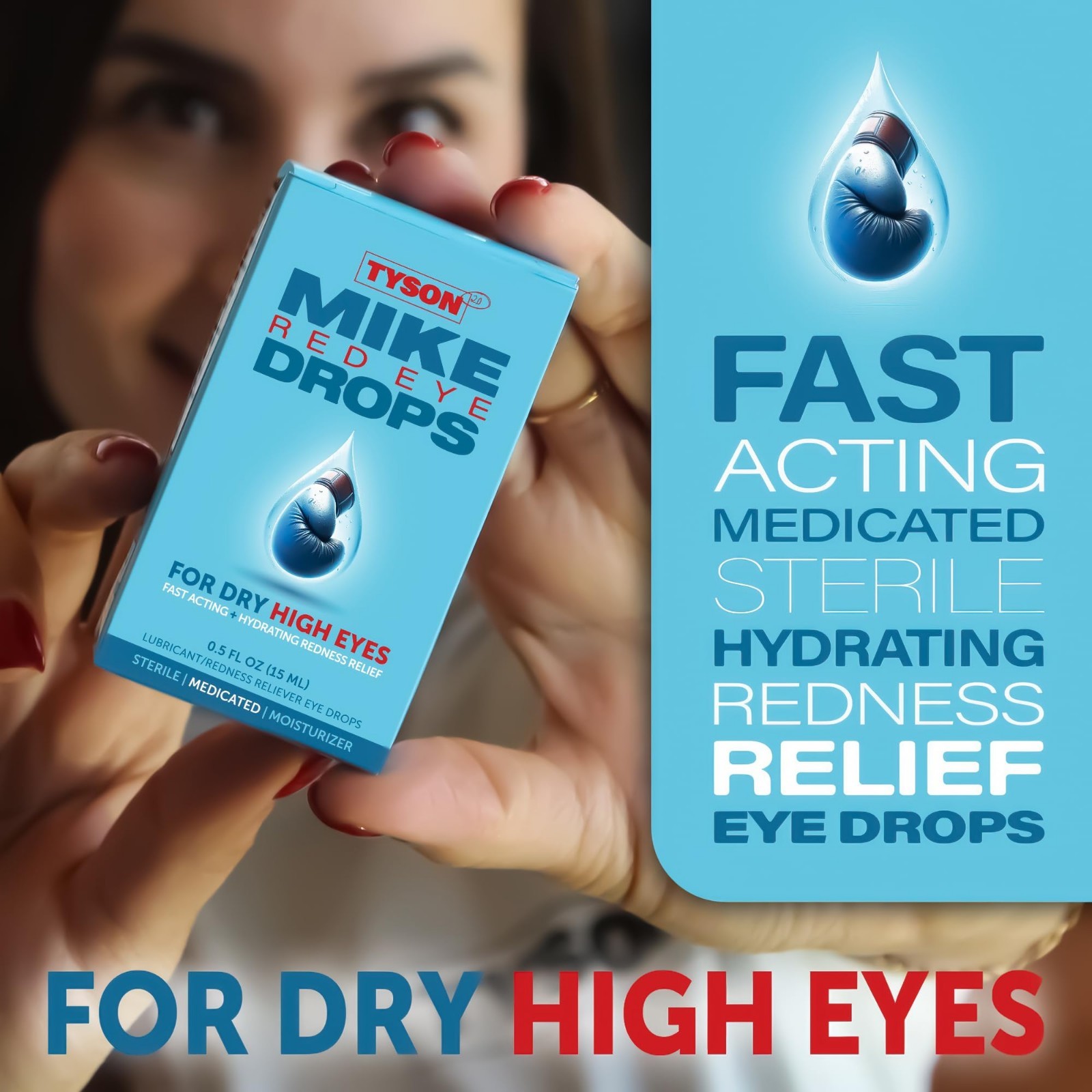 Max Strength Red Eye Drops – Fast-Acting Relief for Itchy, Dry, Irritated Eyes,