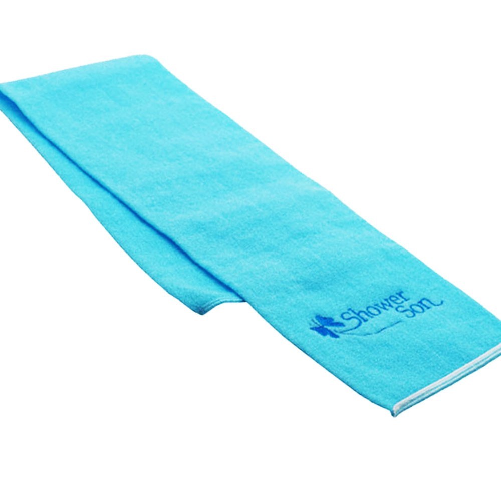 Premium Korean Italy Towel Long Back Scrubber Exfoliating Bath Strap Towel Aqua