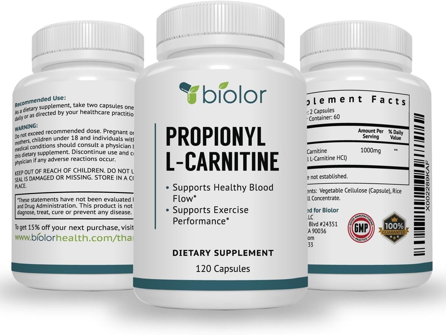 Biovy High Absorption Propionyl-L-Carnitine PLCAR No Artificial Fillers – Eff…