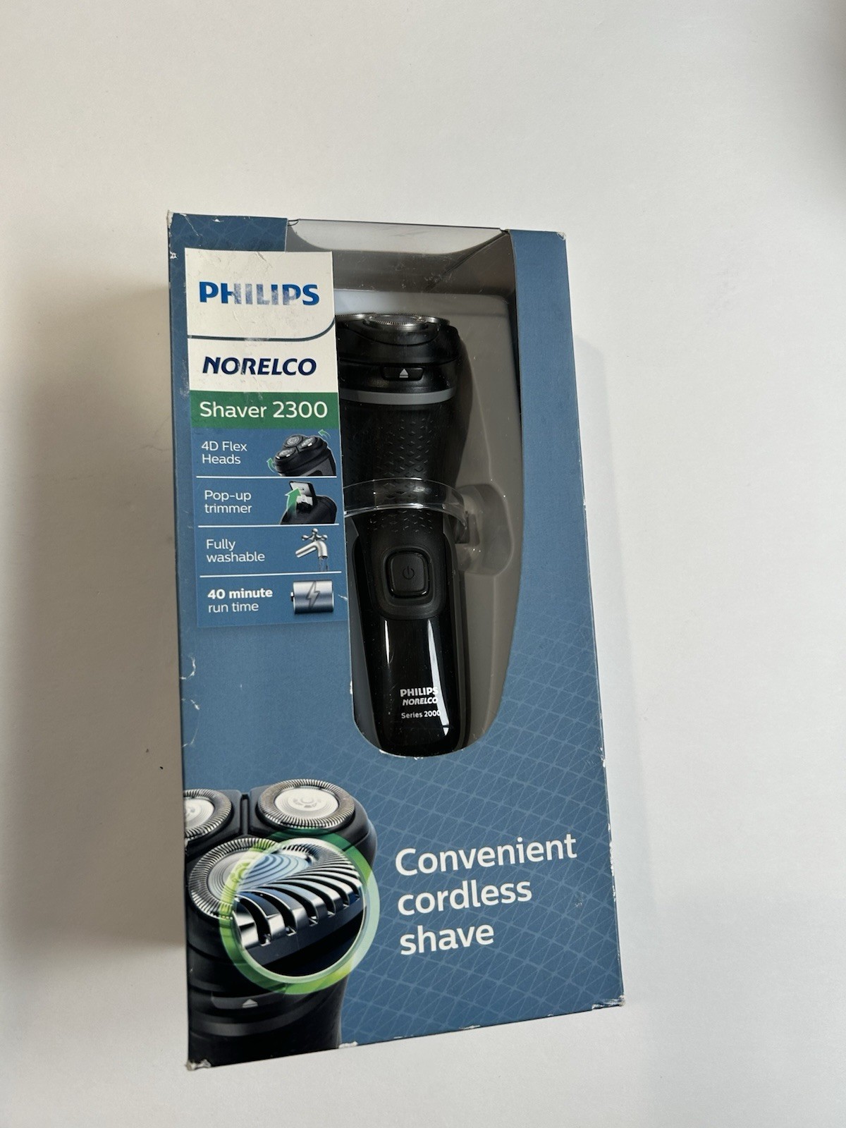 Philips 4D flex heads pop up trimmer fully washable 40 minute run time