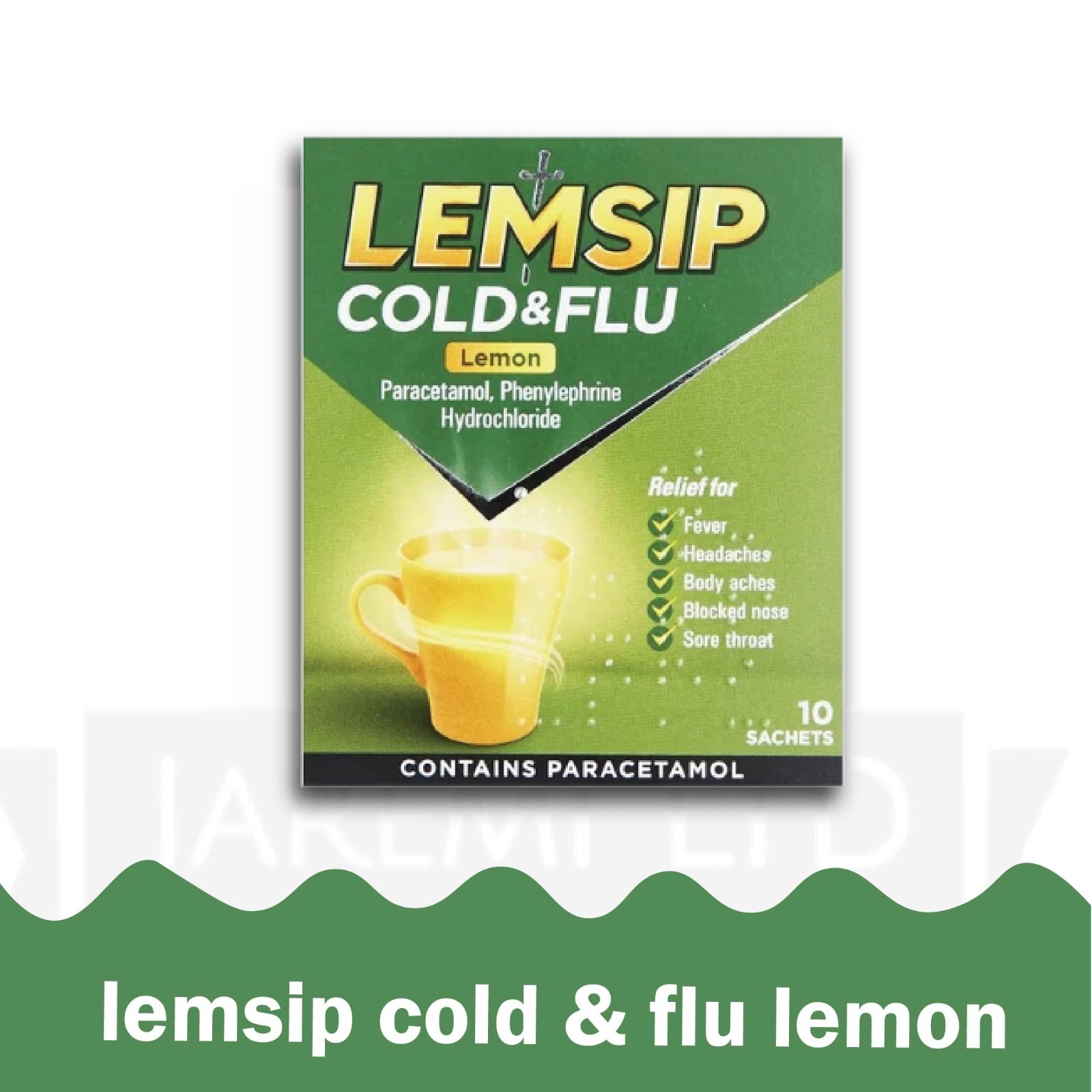 LEMSIP Cold & Flu Sachet Lemon 10ct PACK OF 12