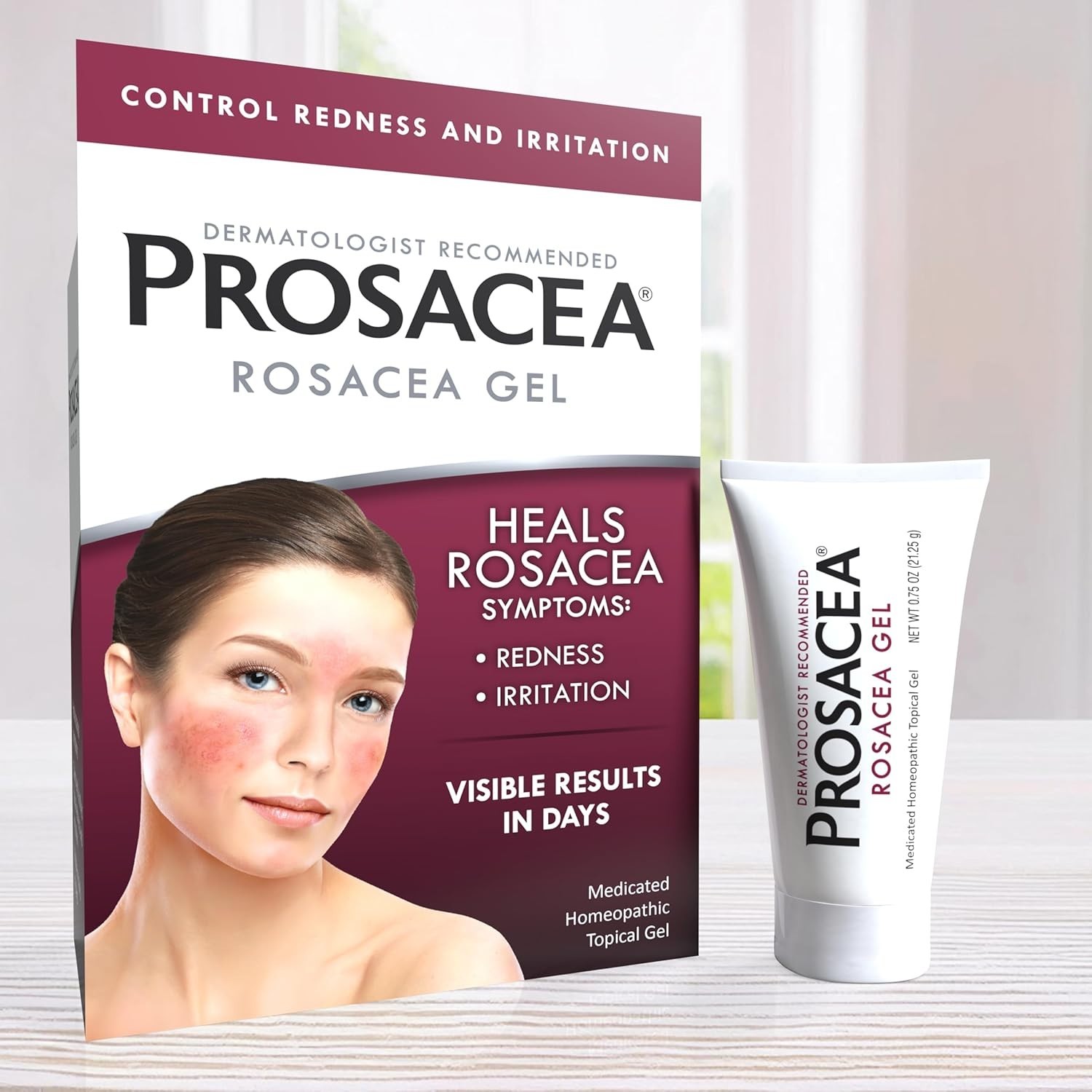 Prosacea – Medicated Rosacea Treatment for Face – Heals Rosacea Symptoms of Redn