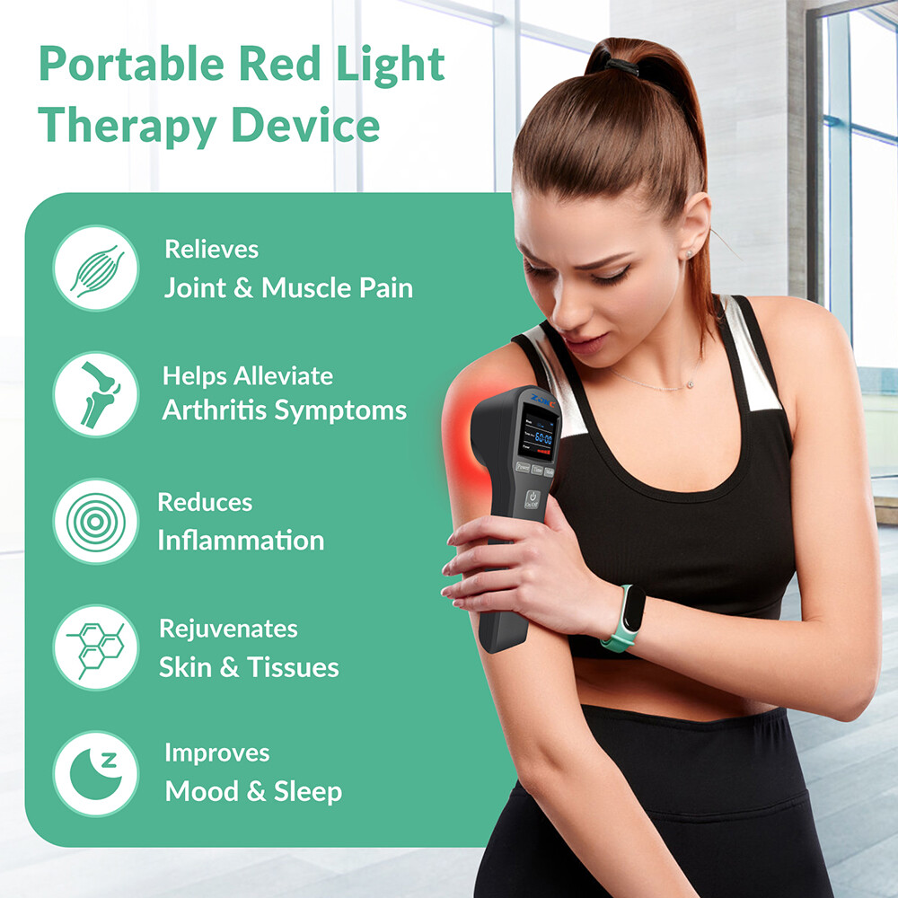 880mW 650nm+808nm Cold Laser Therapy Device LLLT Pain Relief Red Light Treatment