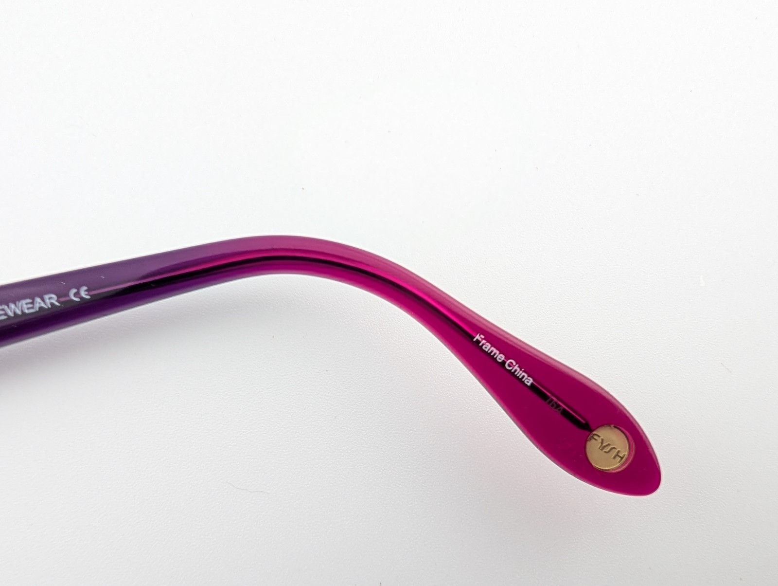 Fysh Urban Eyewear Eyeglasses, Frames Only, 3554 628, 54-15-140, Plastic, Purple