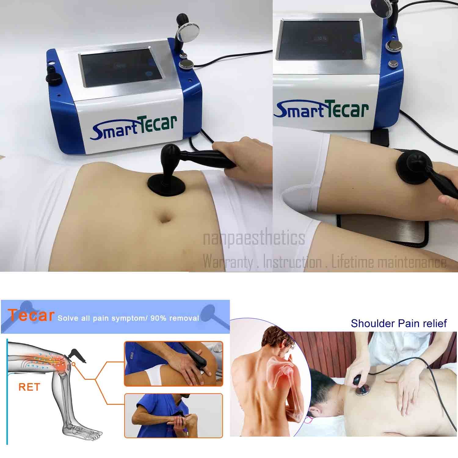 Smart Tecar Therapy Machine RET CET Physiotherapy Body Slim Massage Pain Relief