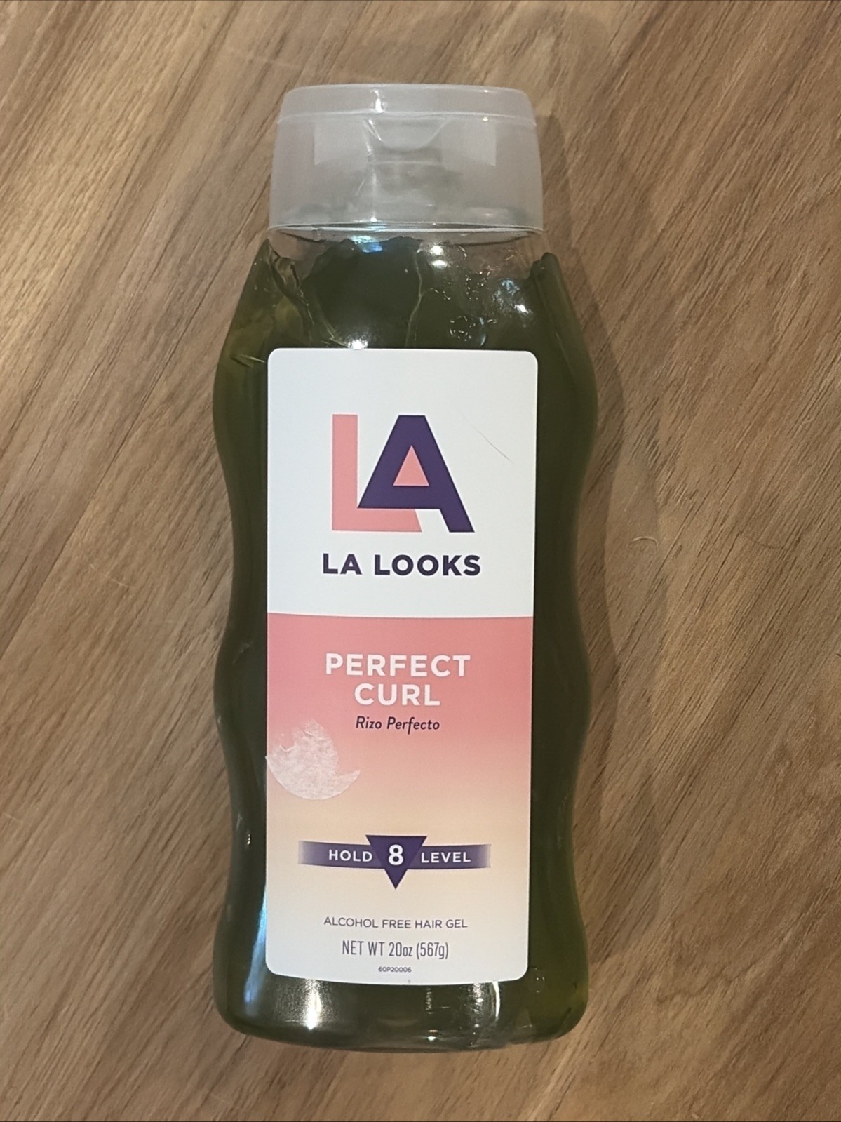 LA Looks Perfect Curl Hold Level 8 Alcohol Free Hair Gel 20 oz (567g) New