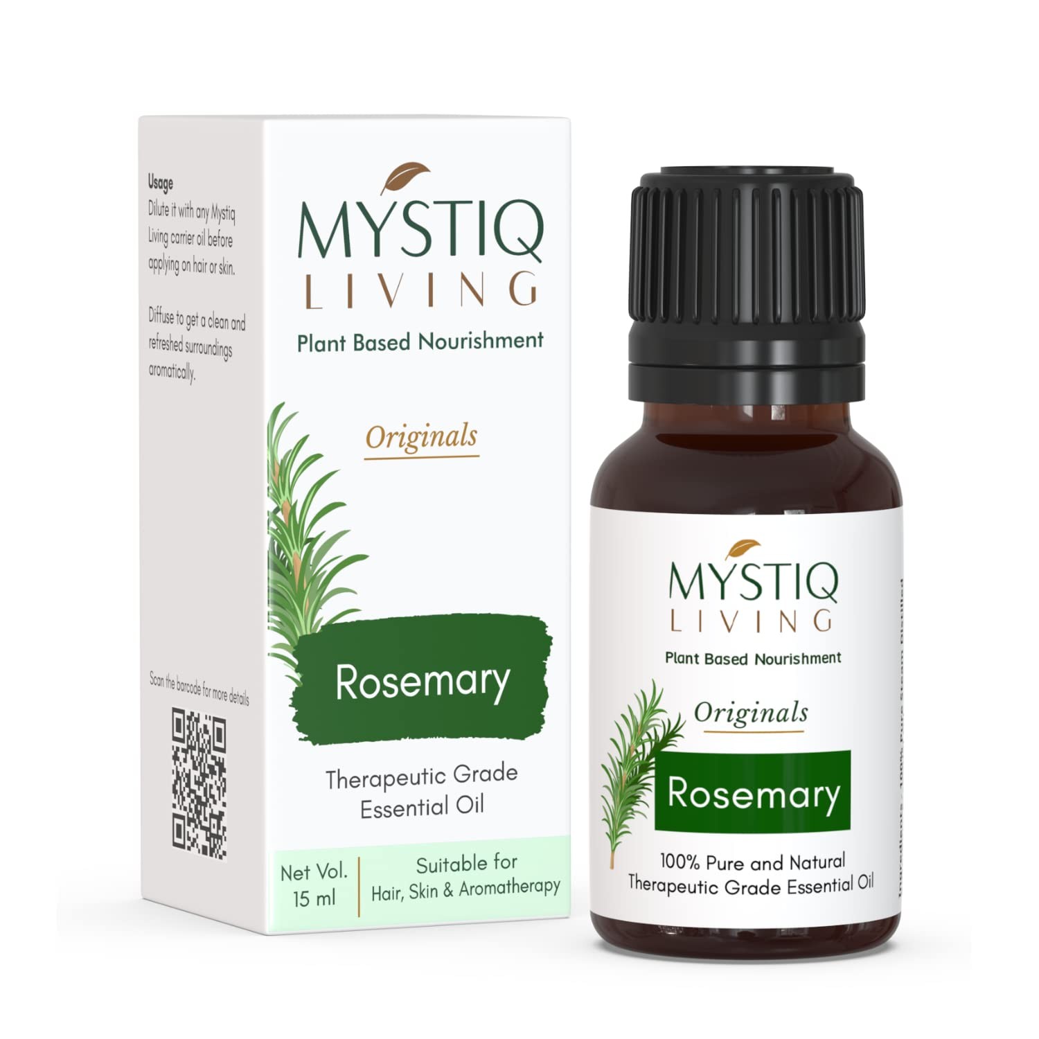 Mystiq Living Rosemary Essential Oil 15ml