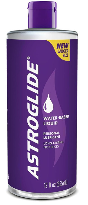 Astroglide Water Based Lube (12 Fl Oz), Liquid Personal Lubricant, for Men, Wome
