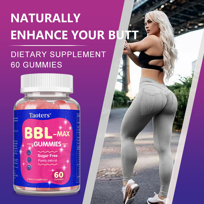 BBL – MAX Gummies – Stronger Muscles,Hip enhancement,Enhance Curves 60 gummies