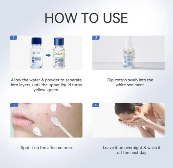 Dr.Leo Salicylic Acid Acne Serum 10ml – Anti Acne, Scar & Pimple Treatment