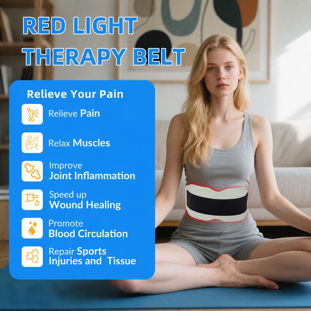 660nm 850nm 940nm Near Infrared Red Light Therapy Belt for Muscle and Joint Pain