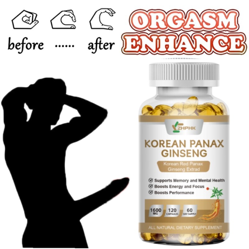 Korean Red Panax Ginseng – 120 Capsules – Extra Strength 1600mg Highest Potency