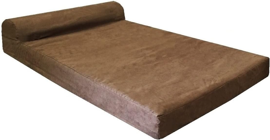 Dogbed4less HeadRest Dog Pet Bed Micro Suede External Cover-Replacement Cover on
