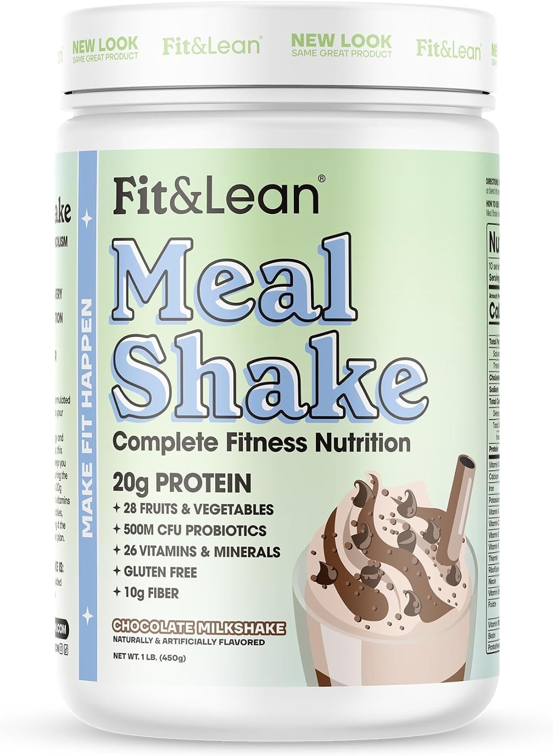 High Fiber & Probiotic Meal Replacement Shake for Digestive Health – Chocolate