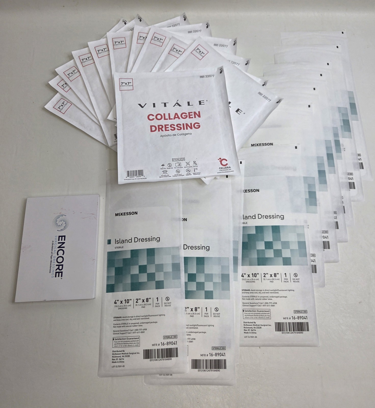11 Sterile Vitale 7″ x 7” Collagen Dressing 10 Island 4″ x 10” Post-Op 11/16/28