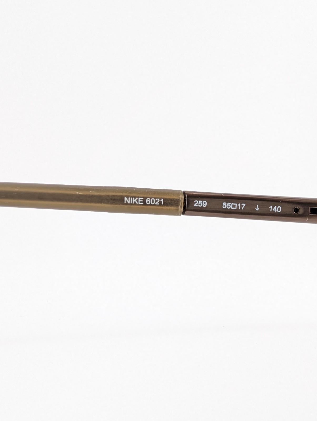 Nike Eyeglasses Frames Only, NIKE 6021 259, 55-17-140, Brown, Titanium