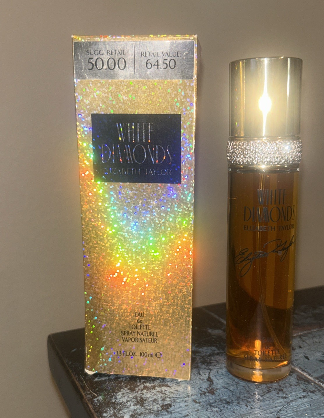 White Diamonds Elizabeth Taylor EDT Perfume Spray 3.3 oz New in Box!!