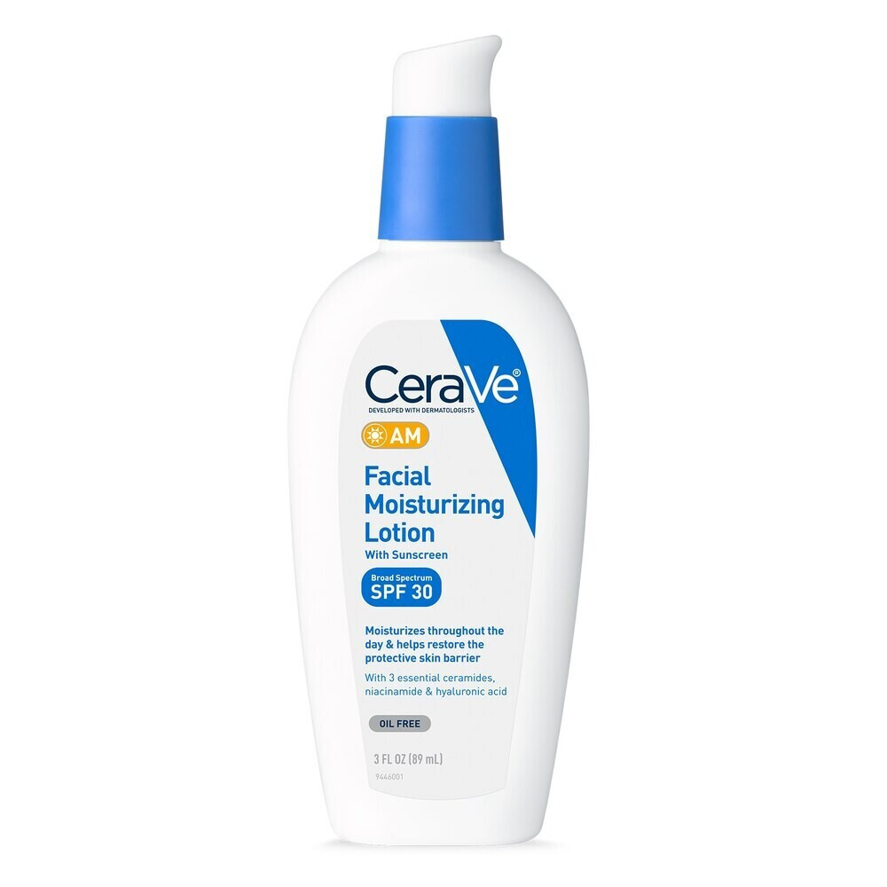 CeraVe AM Facial Moisturizing Lotion with Sunscreen – SPF 30, 3 Oz New W/O Box