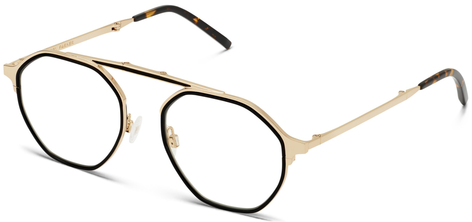 Warby Parker WELLER Folding Eyeglasses [GOLD & SILVER Frame] 50-19-140 mm NWT*