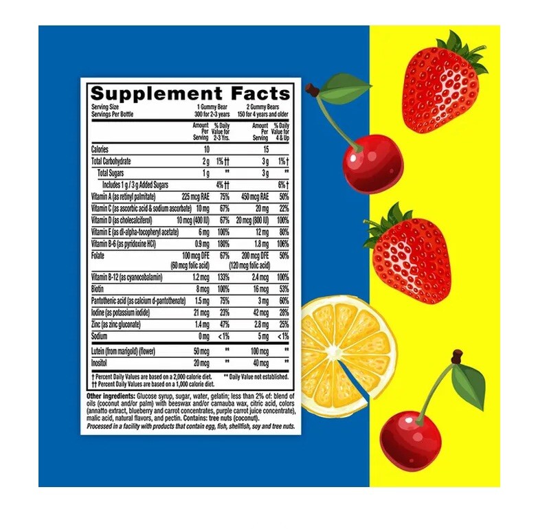 290 Count Lil Critters IMMUNE C Plus Zinc Vitamin C D GUMMIES Dietary Supplement