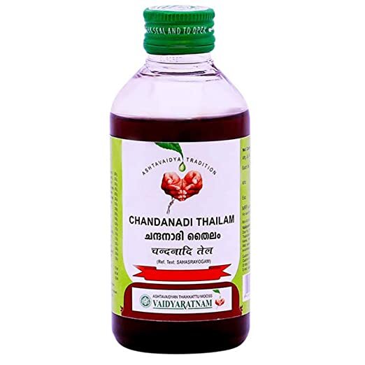 Vaidyaratnam Chandanadi Thailam / Oil 200ml with Free Shipping
