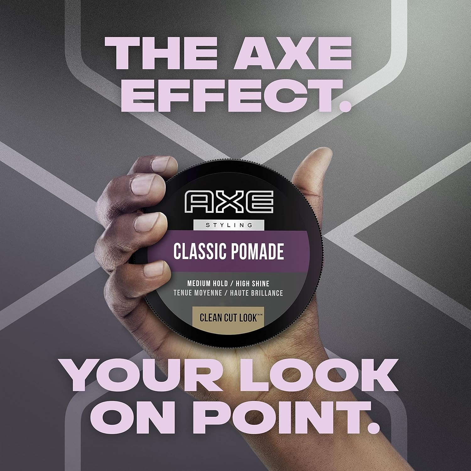 AXE Pomade Medium Hold Natural Finish Hair Styling 2 Count