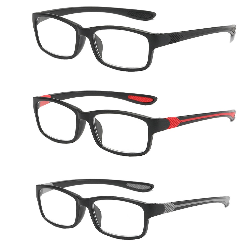 3 Pack Stylish Reading Glasses Anti Blue Light Readers Sports Presbyopic Glasses