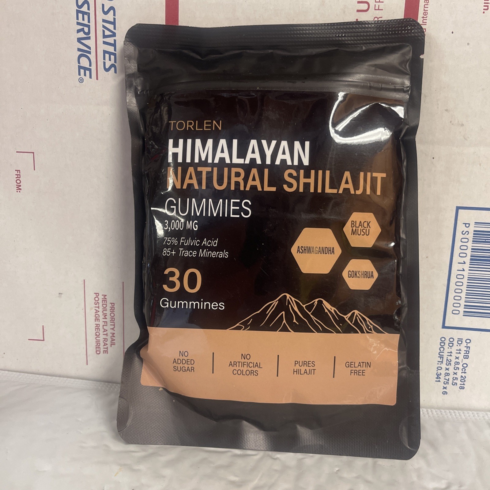 Torlen Himalayan Natural Shilajit Gold Gummies 3,000mg 30 Gummine FREE SHIPPING