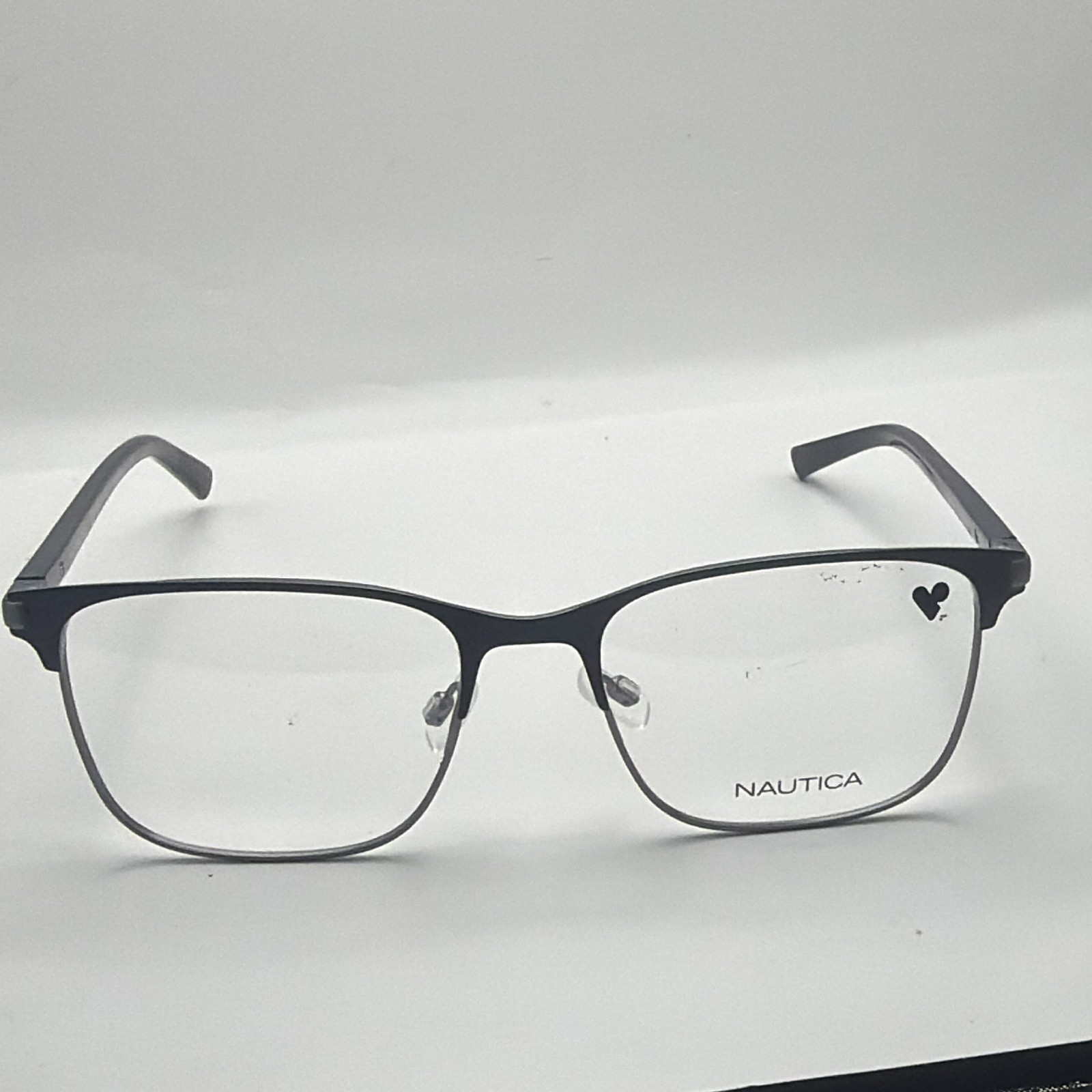 Nautica N7319 005 Black 54/18 145 Rectangular Metal/Plastic Full Frames 5073