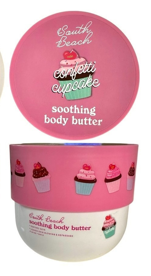 South Beach CONFETTI CUPCAKE Soothing Body Butter – 17.54 OZ
