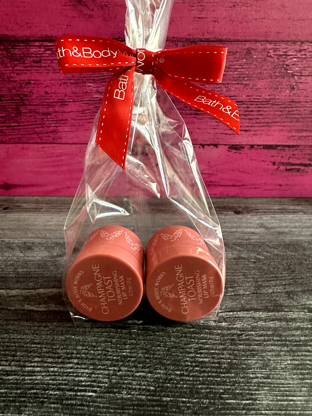 Bath & Body Works CHAMPAGNE TOAST Nourishing Lip Mask 0.73 oz ALL NEW 2-Pack