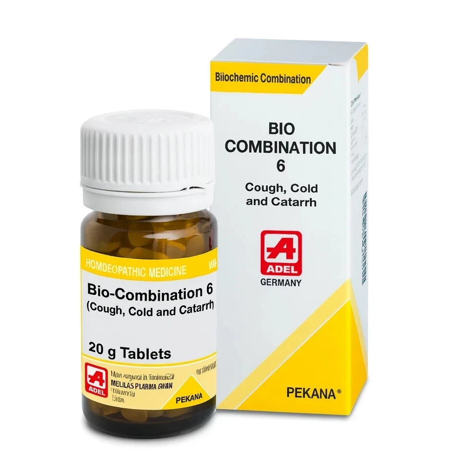 ADEL Bio-Combination 6 Cough ( 5×20g ) Tablets naturally ease cough, congestion