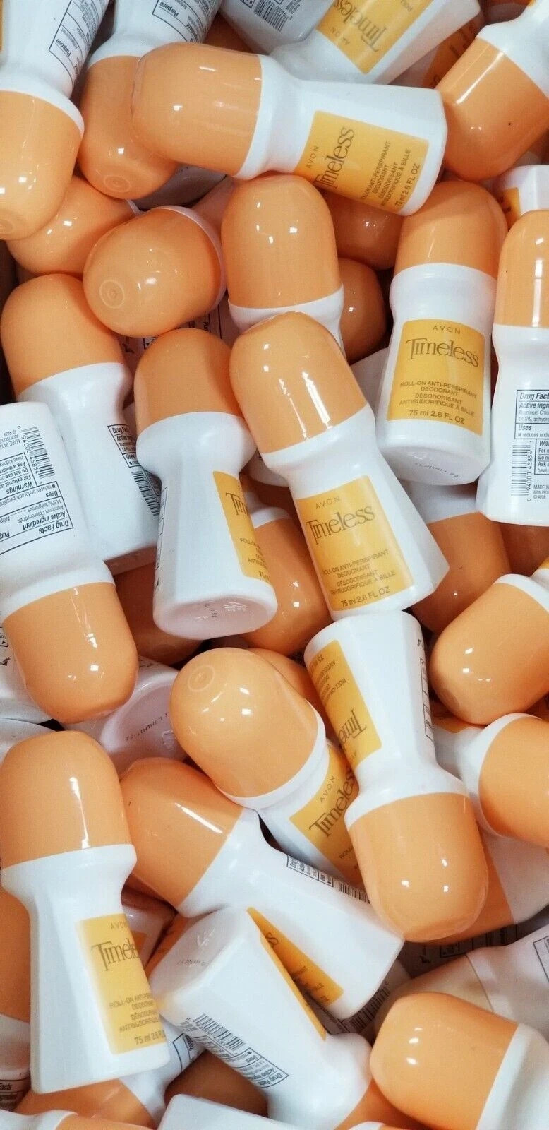120-pcs Avon TIMELESS Perfume Roll-On Antiperspirant Deodorant 2.6FL Oz