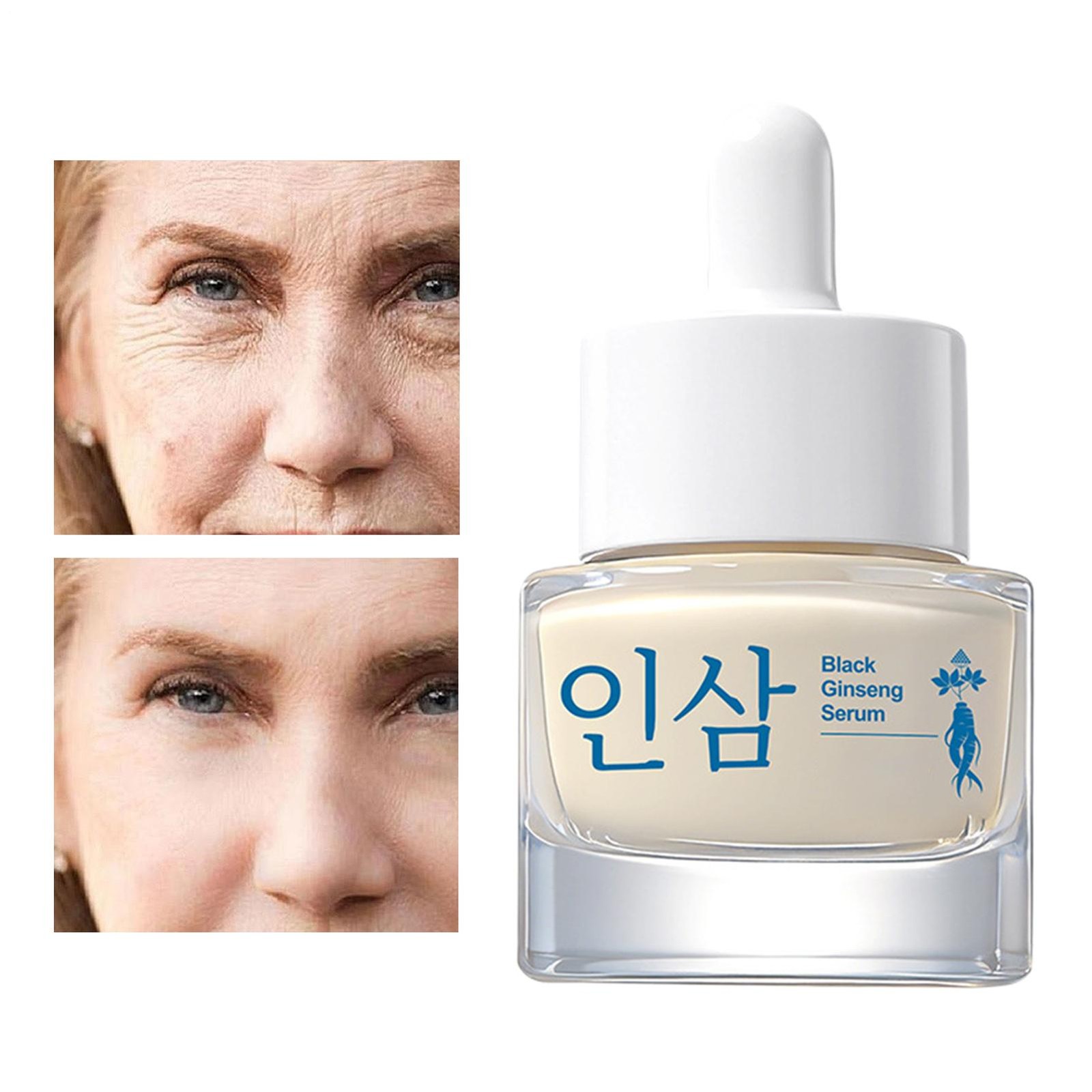 Black Ginseng Serum Firming Face Care Liquid Night Face Solution For Daily Trave