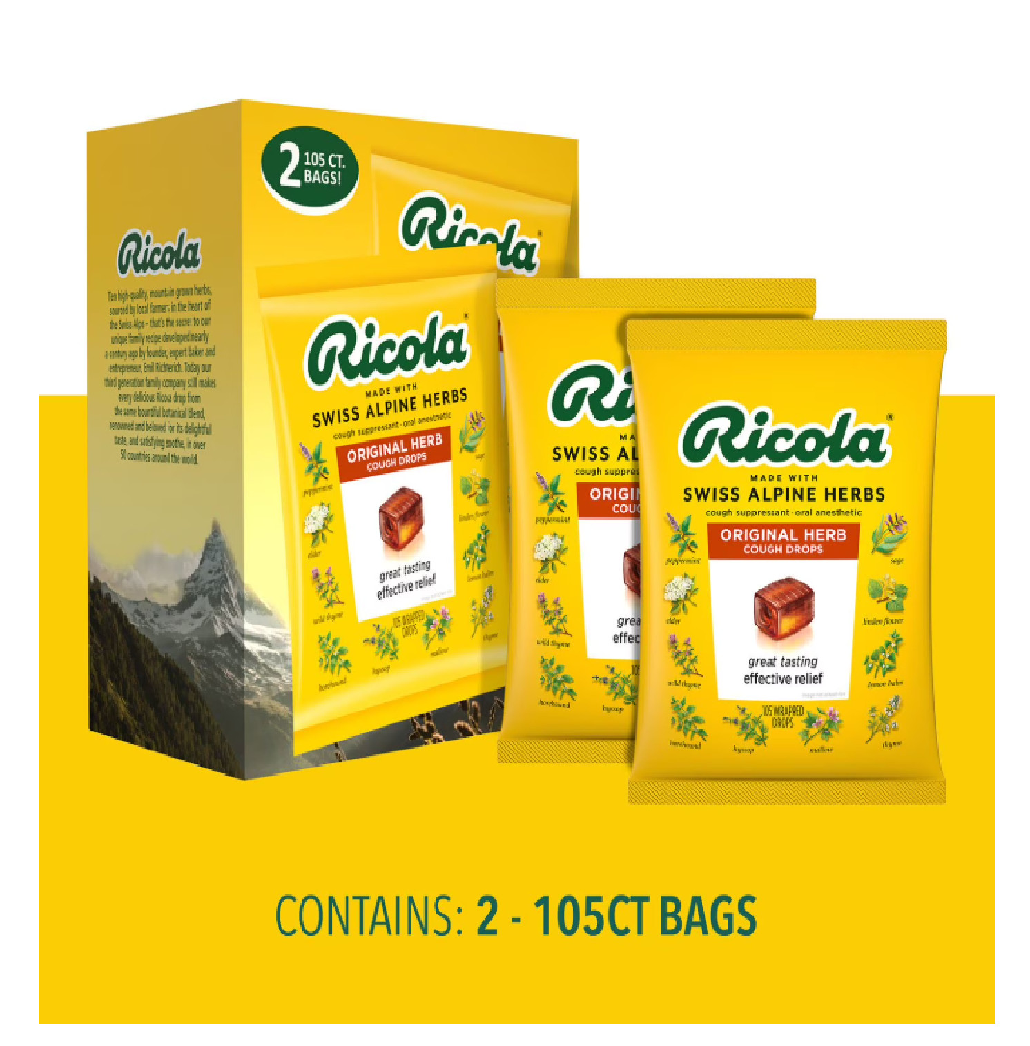 Ricola Original Natural Herb Cough Drops, 210 ct.