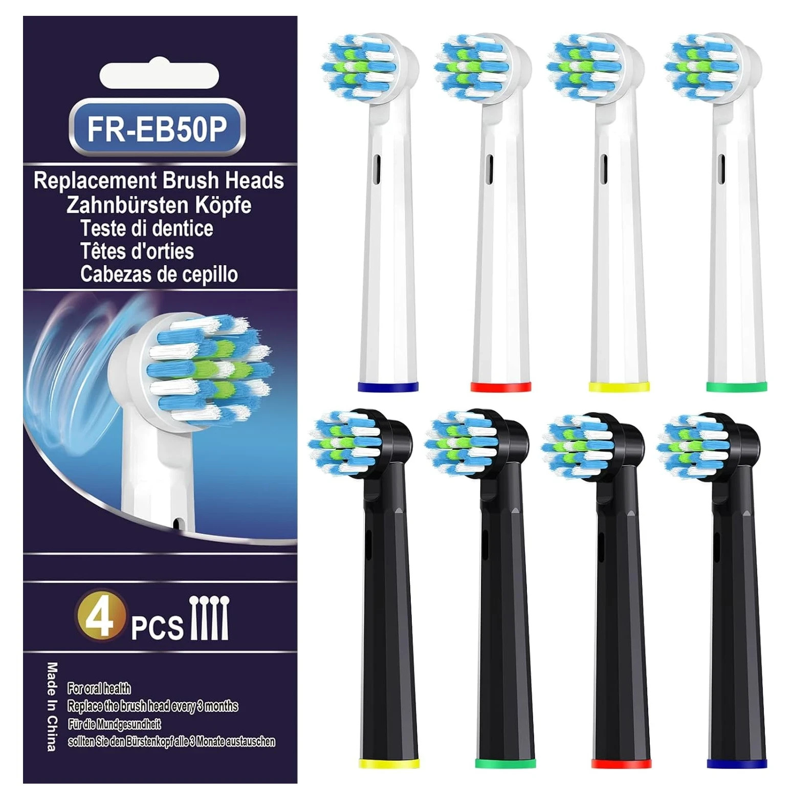Replacement Toothbrush Heads for Oral B Pro 1000 Replacement Heads,Braun Repl…