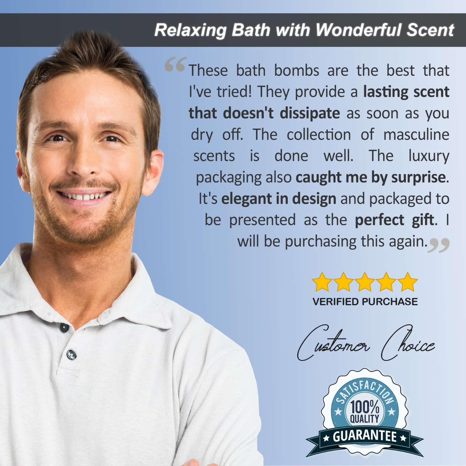 Luxury Bath Bombs for Men (Aqua Elegante) – Gift Set of 24 Bubble Bathbombs