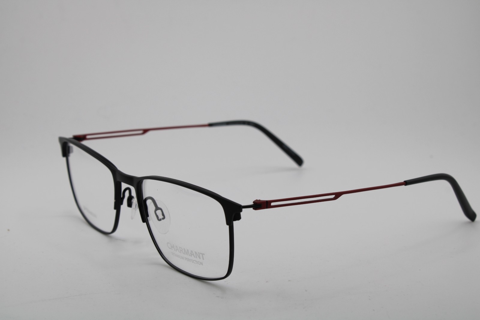 NEW CHARMANT TITANIUM PERFECTION CH29719 BK BLACK AUTHENTIC EYEGLASSES 55-18 K1