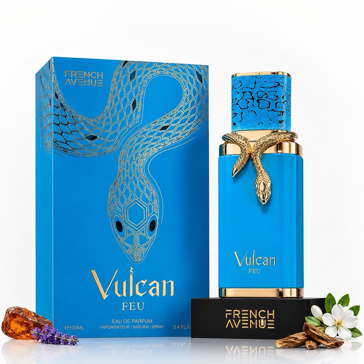 FRENCH AVENUE VULCAN FEU EAU DE PARFUM SPRAY UNISEX 3.4 Oz / 100 ml BRAND NEW!!!