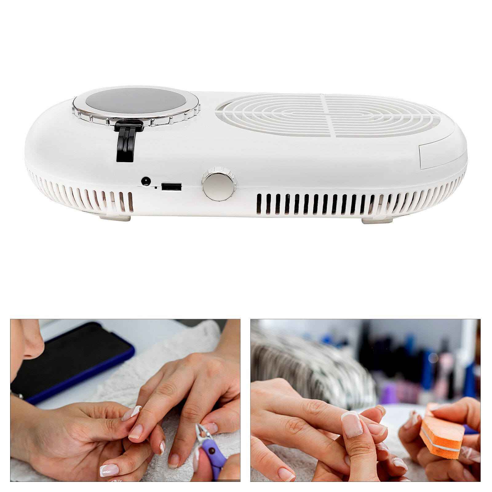 24W Fingernail Art Tool Nail Vacuum Cleaner Manicure Dust Fan Collector Suction