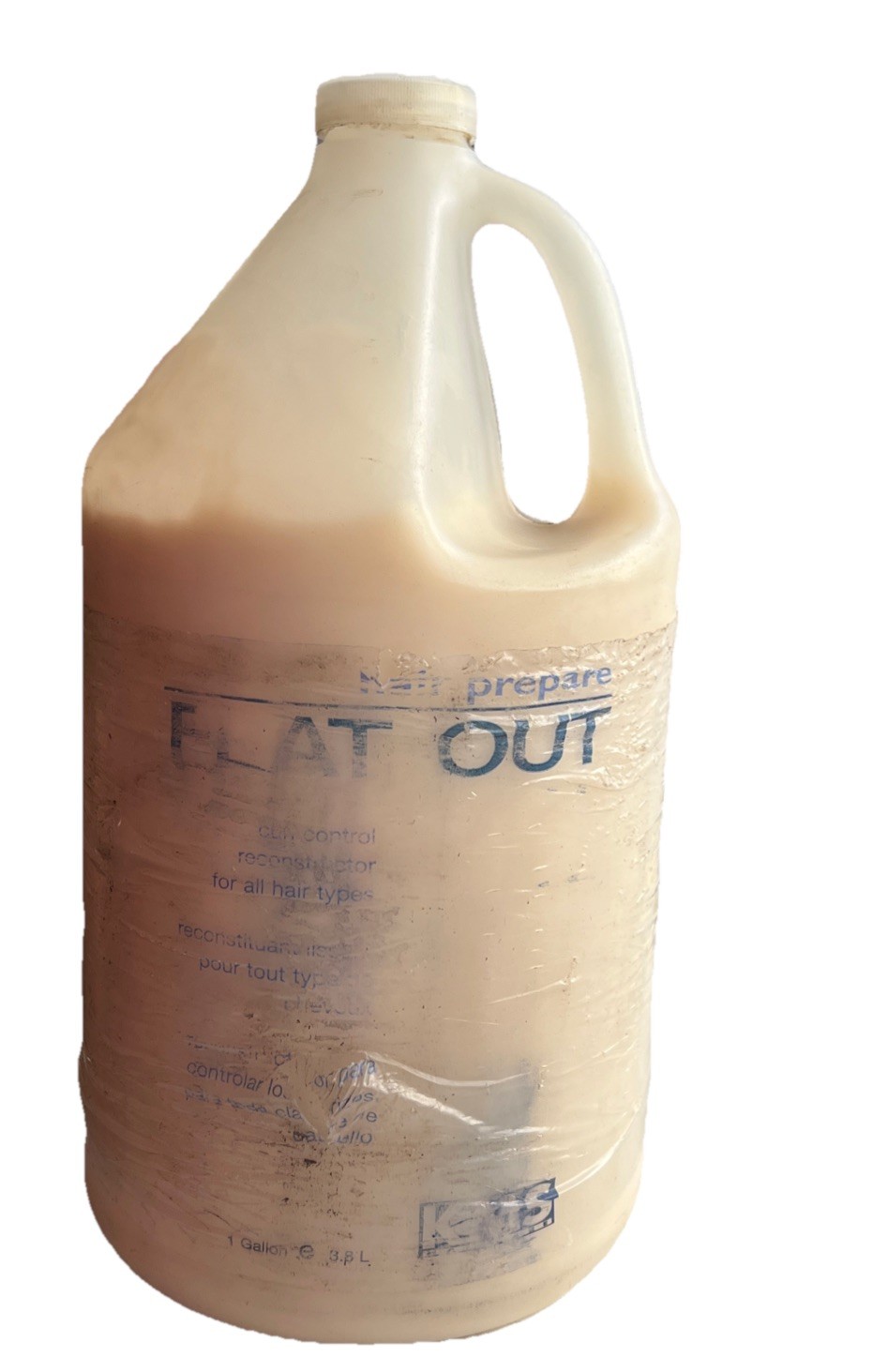 KMS FLAT OUT Curl Control Reconstructor All Types 1 Gallon DAMAGED LABEL READ