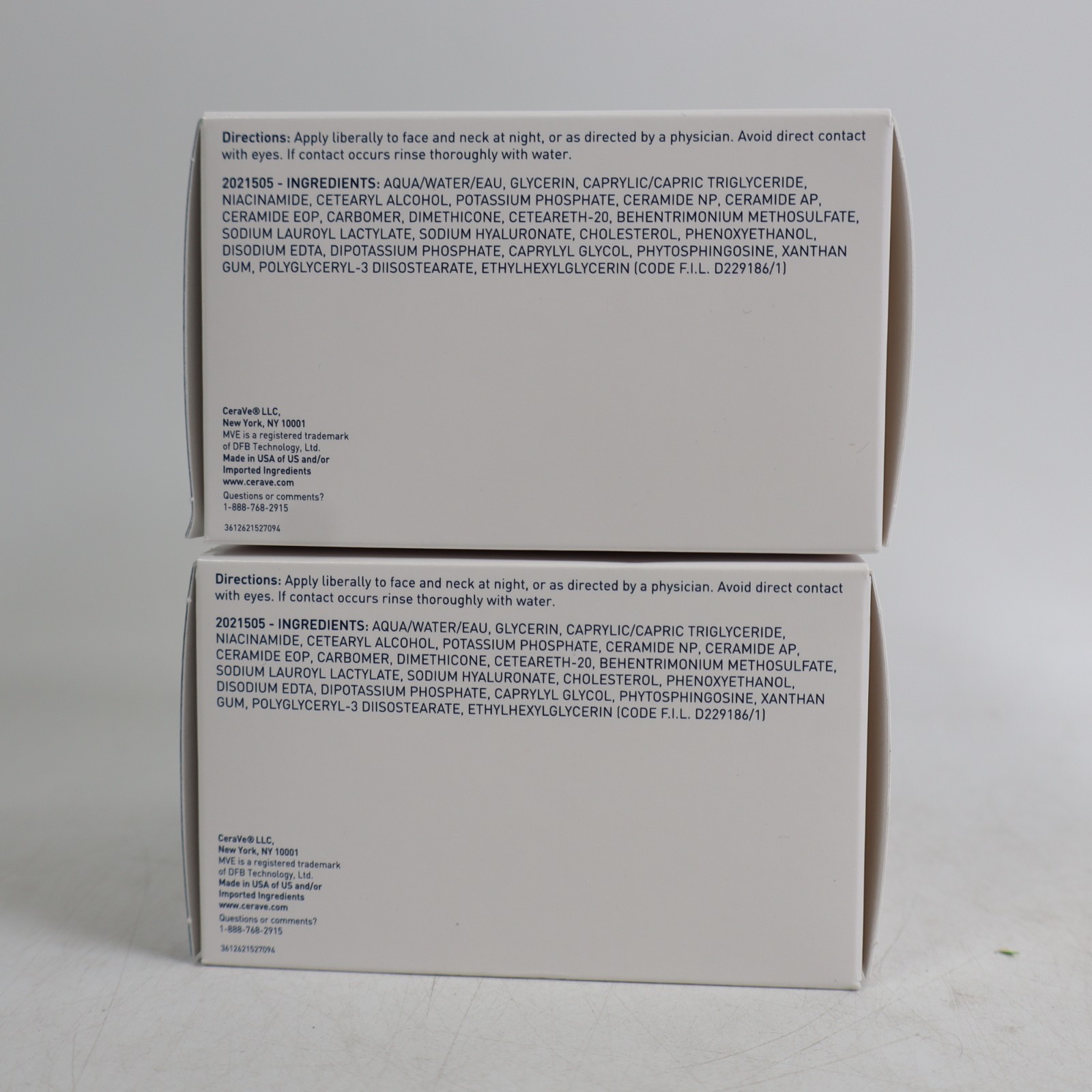 CeraVe PM Facial Moisturizing Lotion 0.17oz Mini 15 x 2 Boxes (30 Tubes Total)