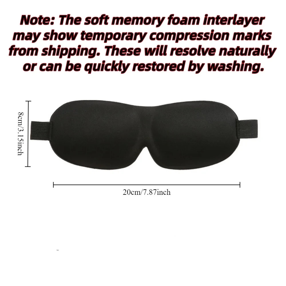 3D Sleep Mask Blindfold Sleeping Aid Soft Memory Foam Eye mask for Sleeping Trav